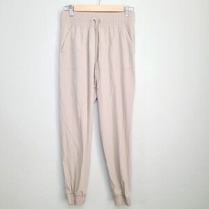 Albion Jogger Pants M Beige Lightweight Pockets Drawstring‎ Pull-On Outdoor